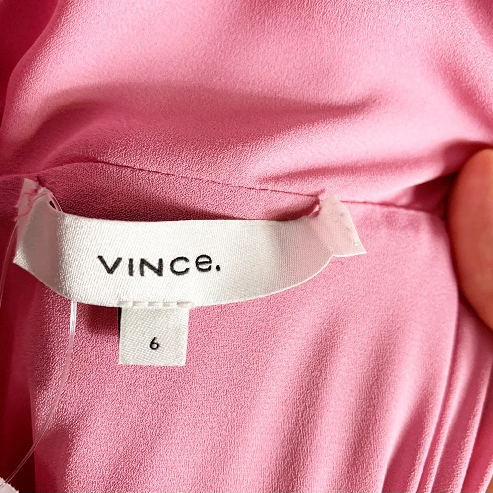 Vince Twist Front Pleated Midi Dress - Picture 10 of 16